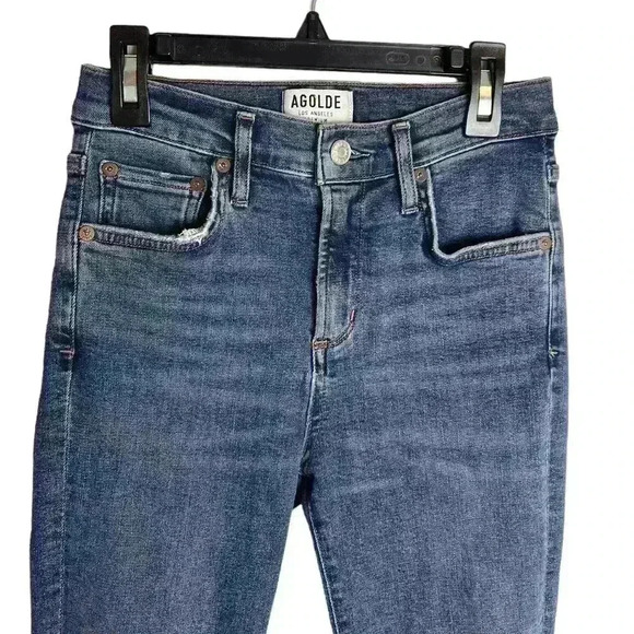 Agolde Sophie High Rise Skinny Crop in Discretion Size 24 - Picture 3 of 10